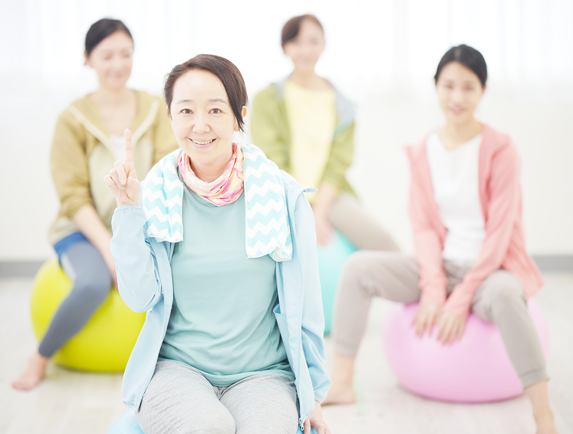 ボールで弾む健康習慣